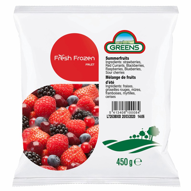 Greens Frozen Summer Fruits 1x450g