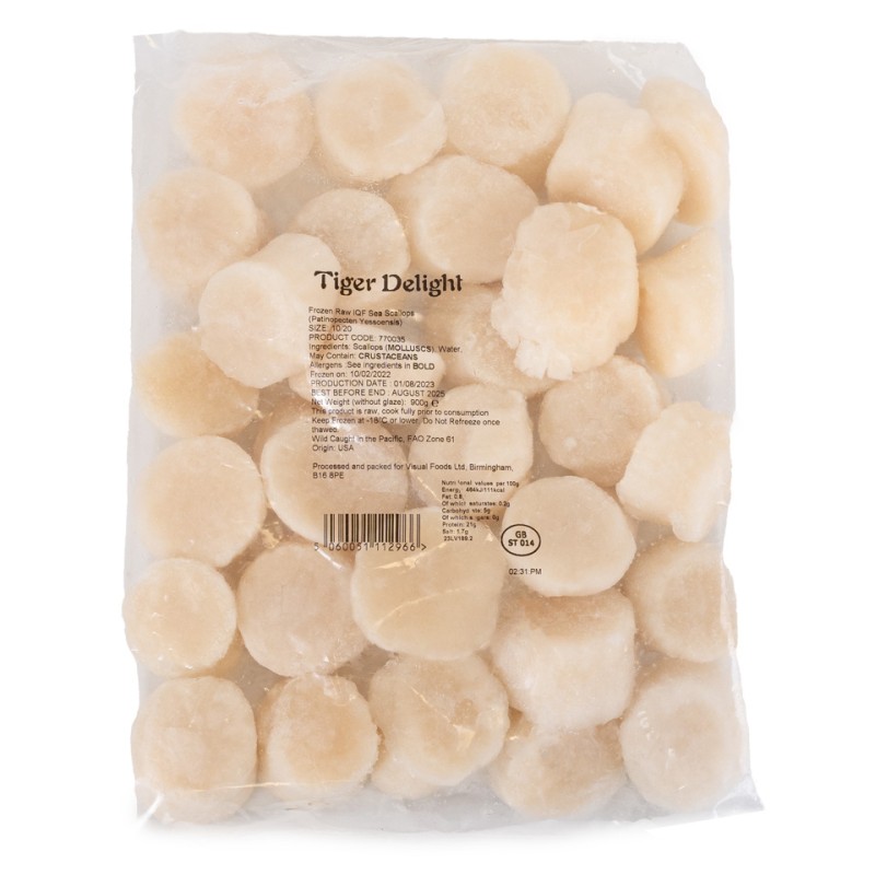 Glazed Scallops 10/20 700g Net 1x1kg