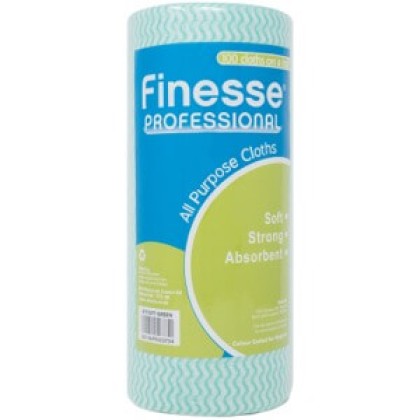 Finesse 100 All Purpose Cloth On A Roll Green 1x1