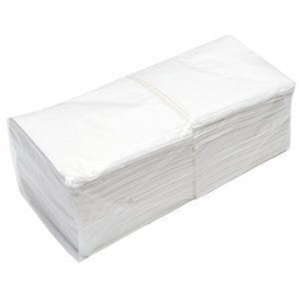 Wipe-Up White Serviettes 2Ply & 25cm 8x250