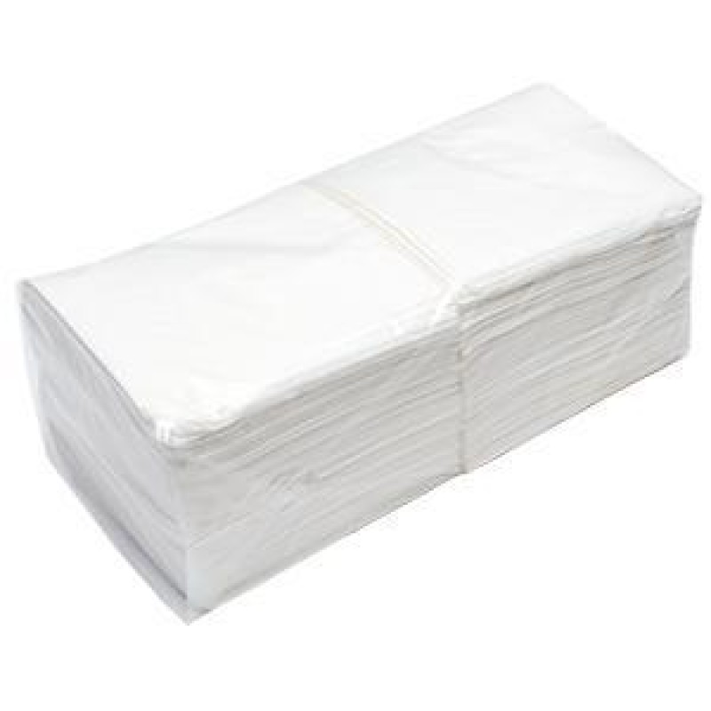 Wipe-Up White Serviettes 2Ply & 25cm 8x250
