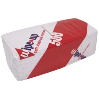Wipe-Up Soft Serviettes 1Ply, 30cm 5x500