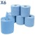 2 Ply Centrefeed Blue Rolls 15.7cmx80m 1x6
