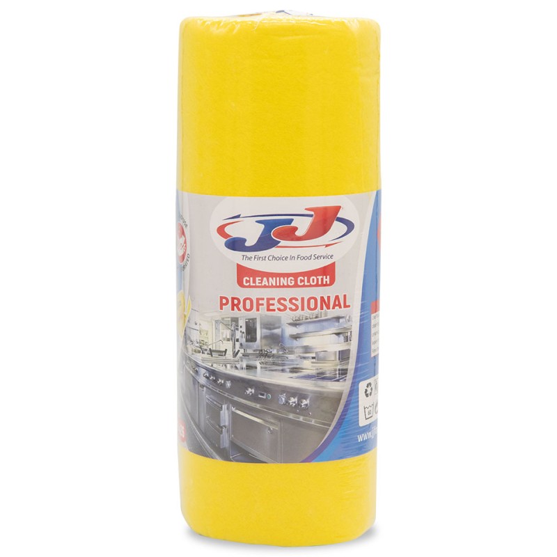 JJ 30 Multi Purpose Cloth On A Roll Yellow-1x1