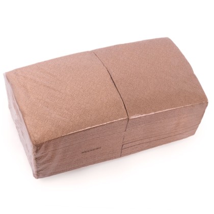 JJ Natural Colour Serviette 1Ply & 30cm, 1/4 Fold 12x150