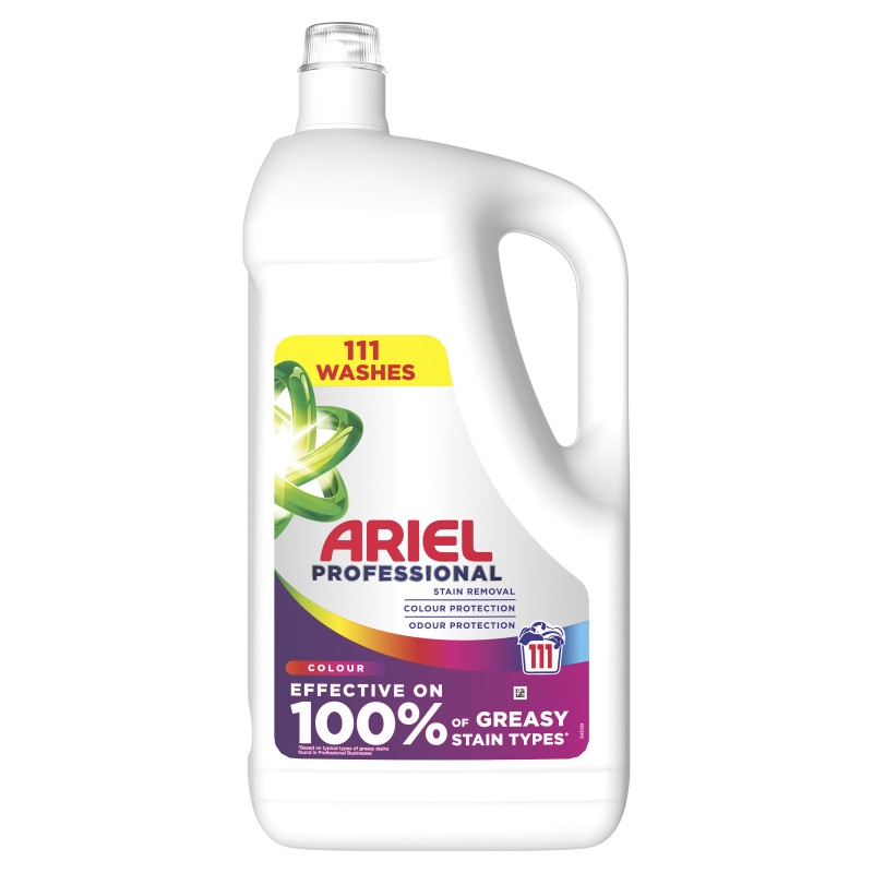 Ariel Professional Washing Liquid Detergent Colour 111 Washes 1x4.995L
