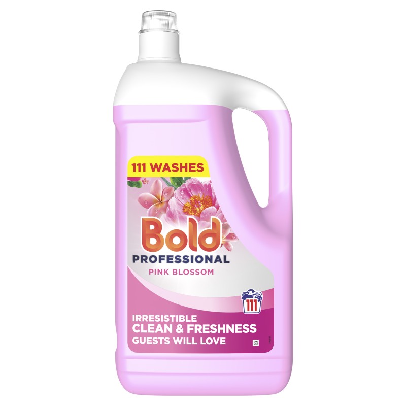 Bold Professional Pink Blossom Liquid Detergent 111 Washes 1x4.995L