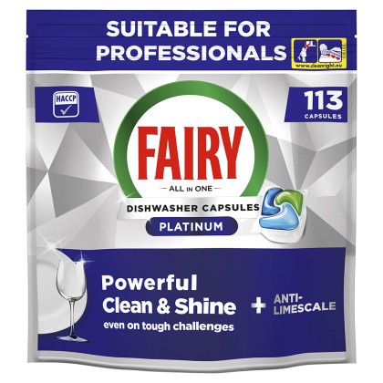 Fairy Professional Platinum Auto Dish Washing Capsules Original 1x113's