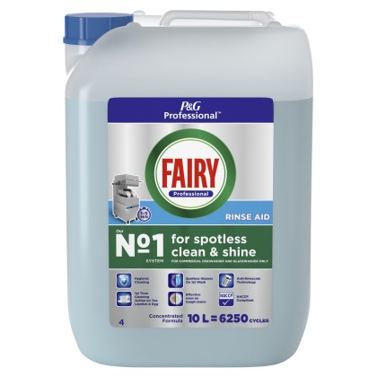 Fairy Professional D4 Commercial Auto Dish Wash Rinse Aid Concentrated 1x10L