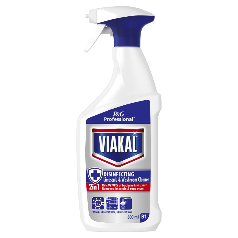 Viakal Professional Disinfecting Limescale Remover Spray 10x800ml