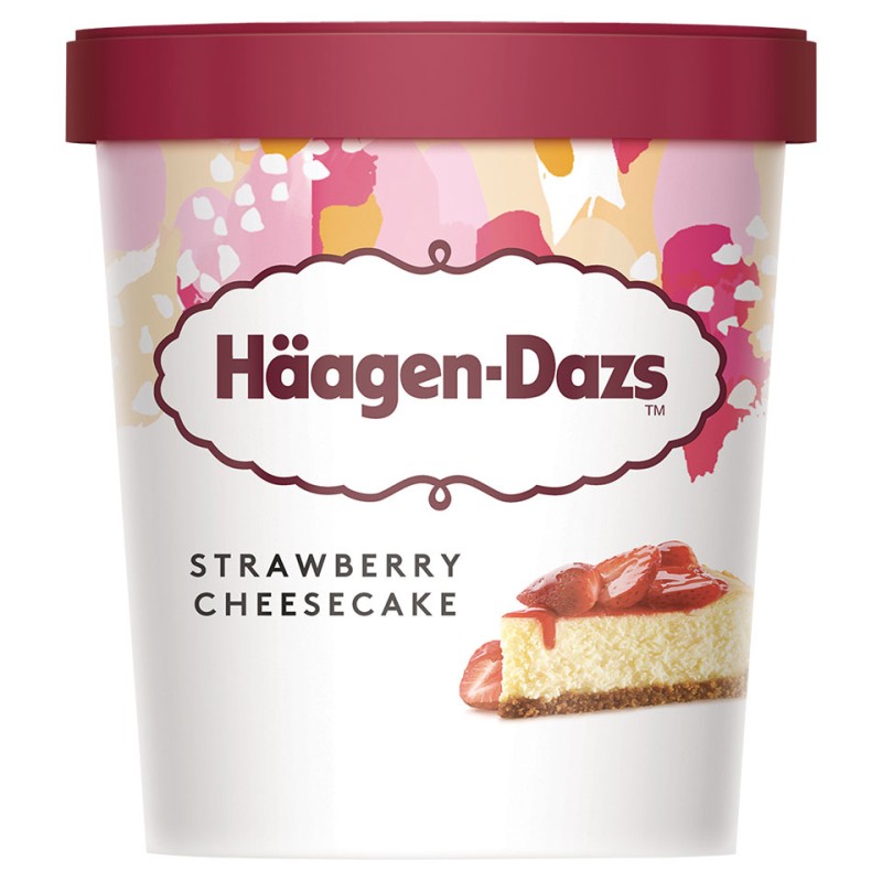 Haagen Dazs Strawberry Cheesecake Ice Cream 8x460ml