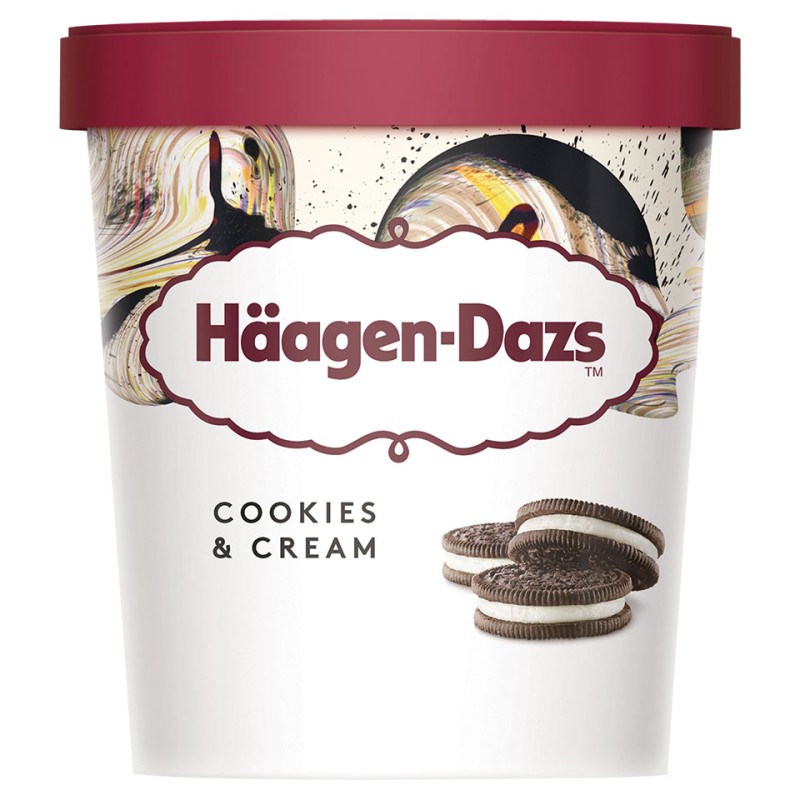 Haagen Dazs Cookies & Cream Ice Cream 8x460ml