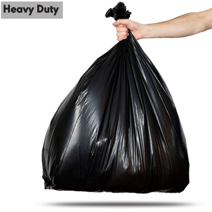 90L Black Heavy Duty Refuse Sacks Max. load 15kg 1x200
