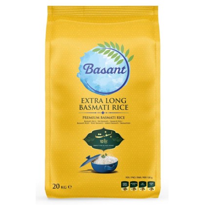 Basant Extra Long Basmati Rice PM 1x20kg