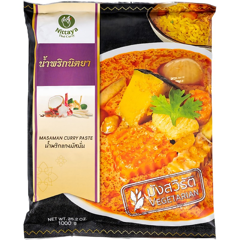 Nittaya Vegetarian Massaman Curry Paste 1x1kg