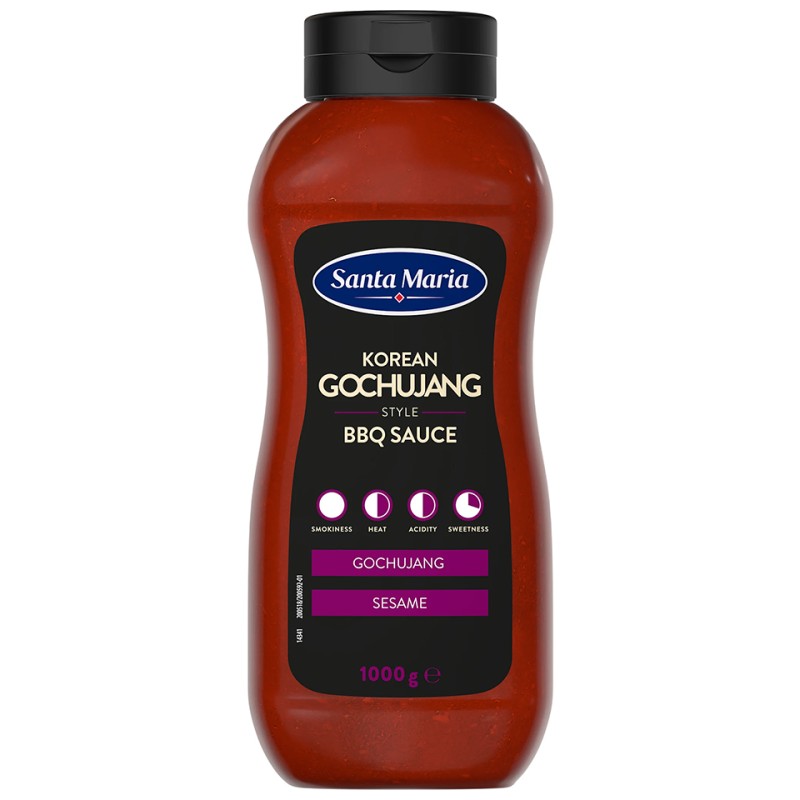 Santa Maria Korean Gochujang Style BBQ Sauce (Single) 1x1000g