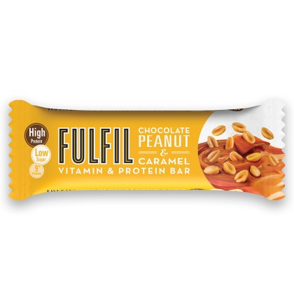 Fulfil Chocolate Peanut & Caramel Bars 15x40g Fulfil Chocolate Peanut & Caramel Bars 15x40g