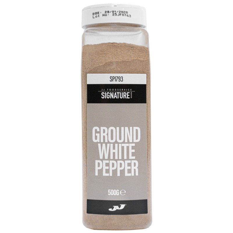 JJ Signature Ground White Pepper 1x500g