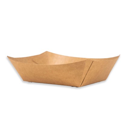 Kraft Small Chip Trays No1 80x120x45mm 1x250