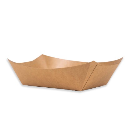 Kraft Medium Chip Trays No2 85x135x50mm 1x250