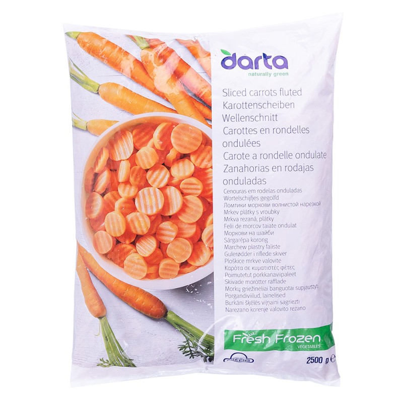 Darta Frozen Sliced Carrot Fluted 1x2.5kg
