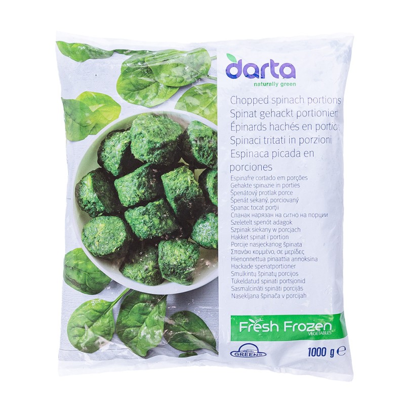 Darta Frozen Chopped Spinach Portions  1x1kg