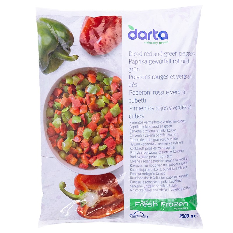 Darta Frozen Diced Peppers 1x2.5kg