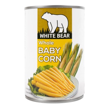 White Bear Baby Corn Thai 24x425g