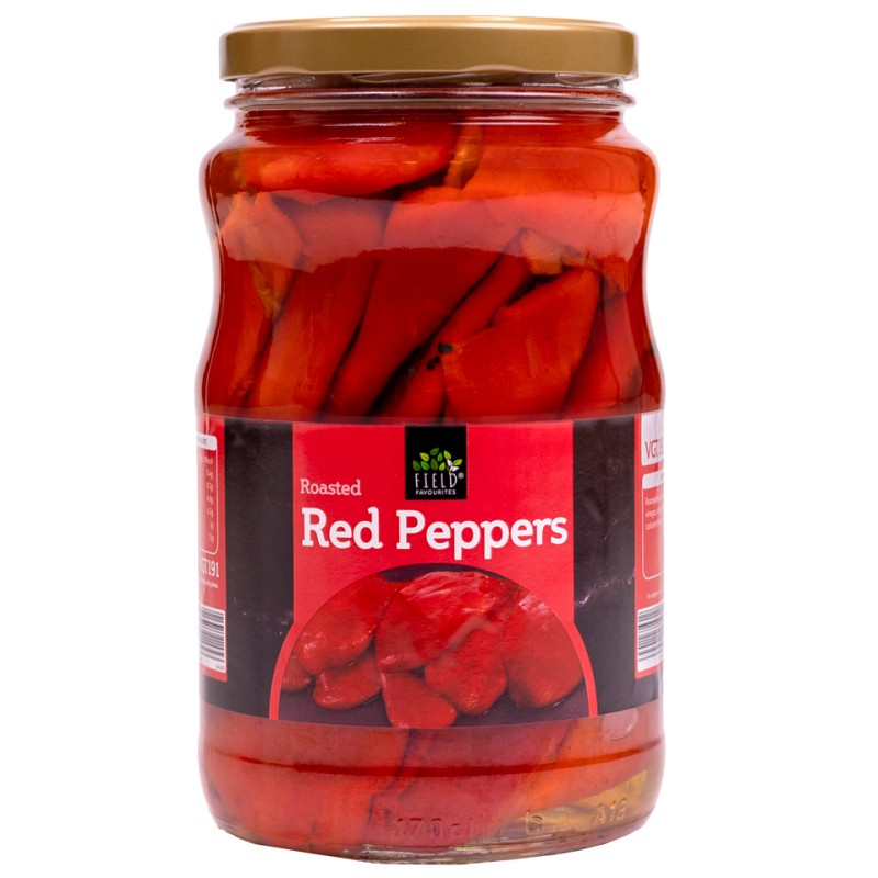 Field Favourites Roasted Red Peppers Glass Jar 1x1.65kg
