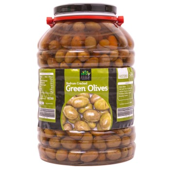 Field Favourites Cracked Bodrum Green Olives 260-320 1x4.2kg