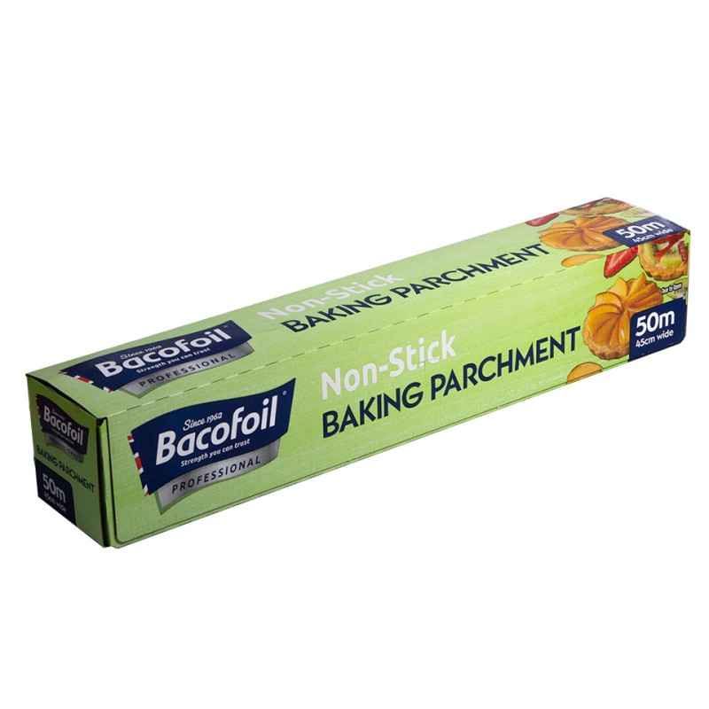 BacoFoil Professional Non Stick Baking Parchment 45cmx50m