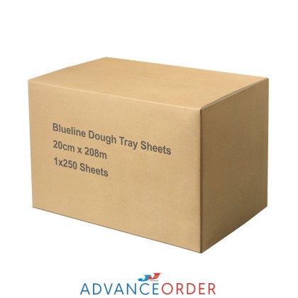 Blueline Dough Tray Sheets-20cmx208m 1x250 Sheets