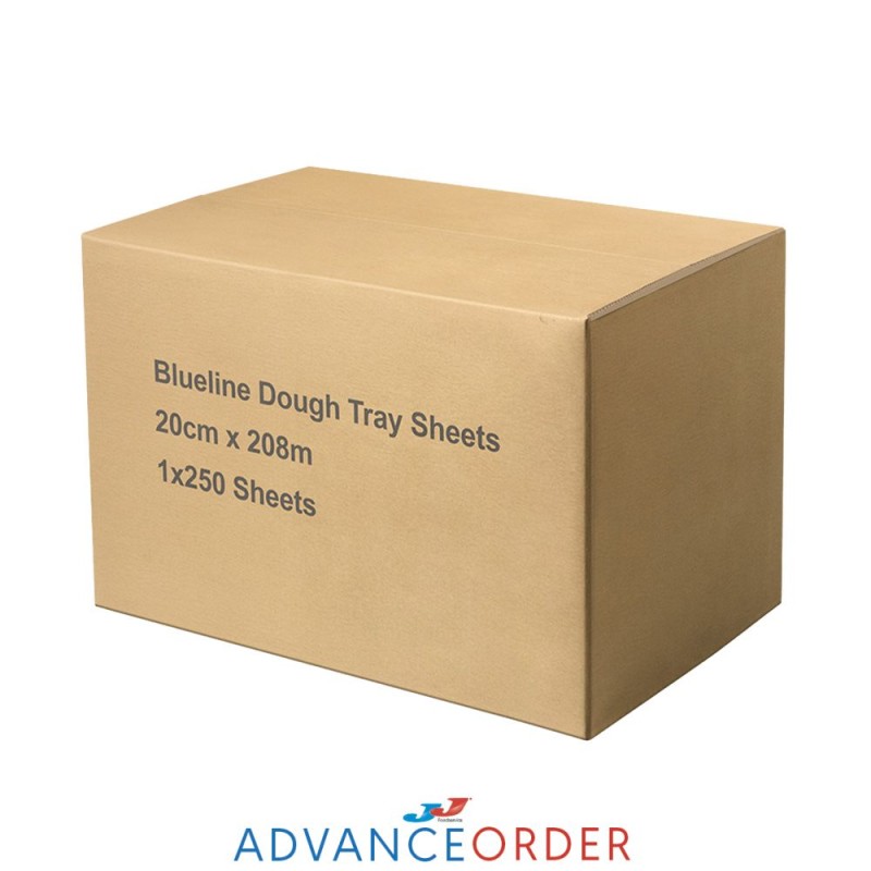 Blueline Dough Tray Sheets-20cmx208m 1x250 Sheets