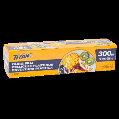 Titan Cling Film with Sliding Cutter 30cmx300m